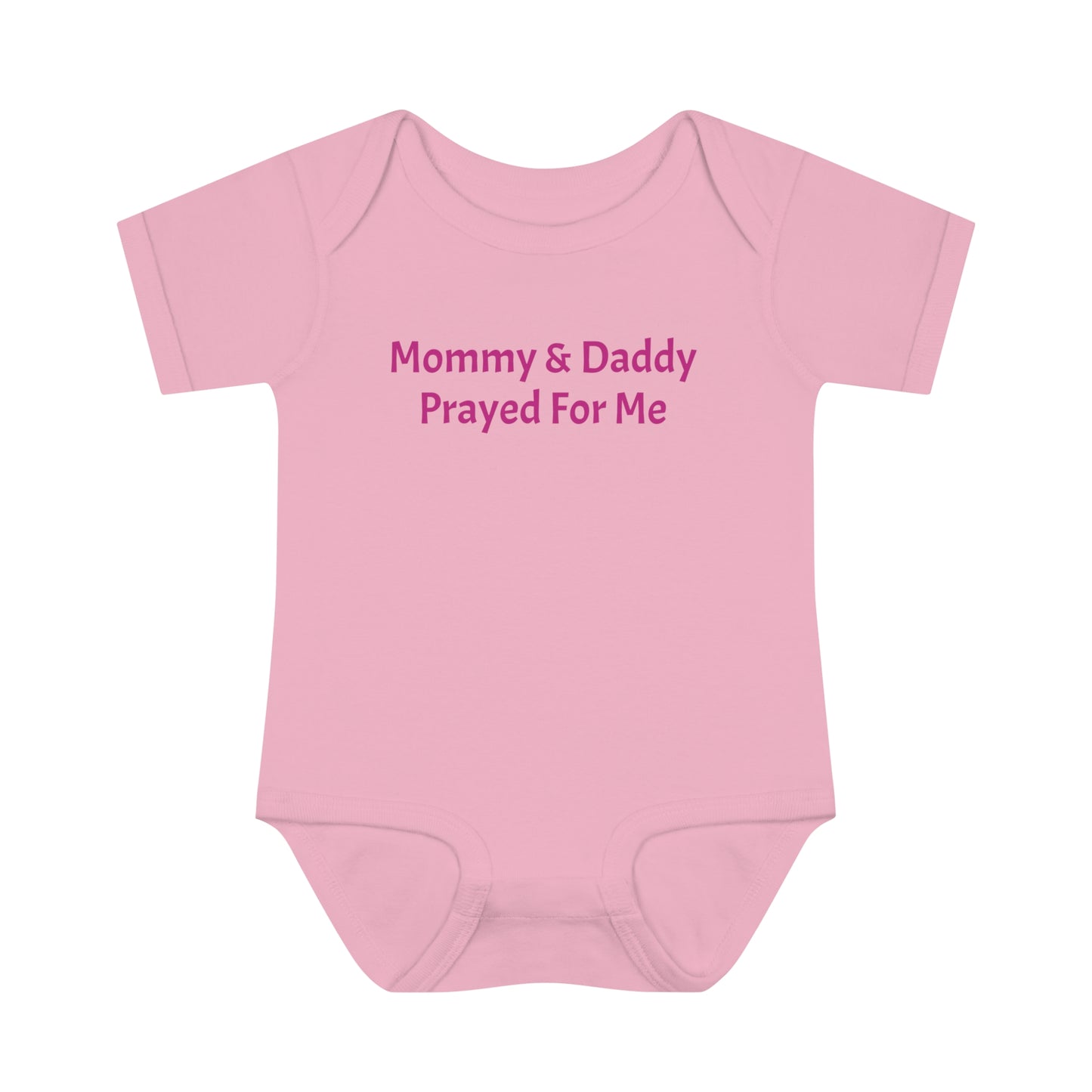 Infant Baby Mommy & Daddy Prayed Bodysuit