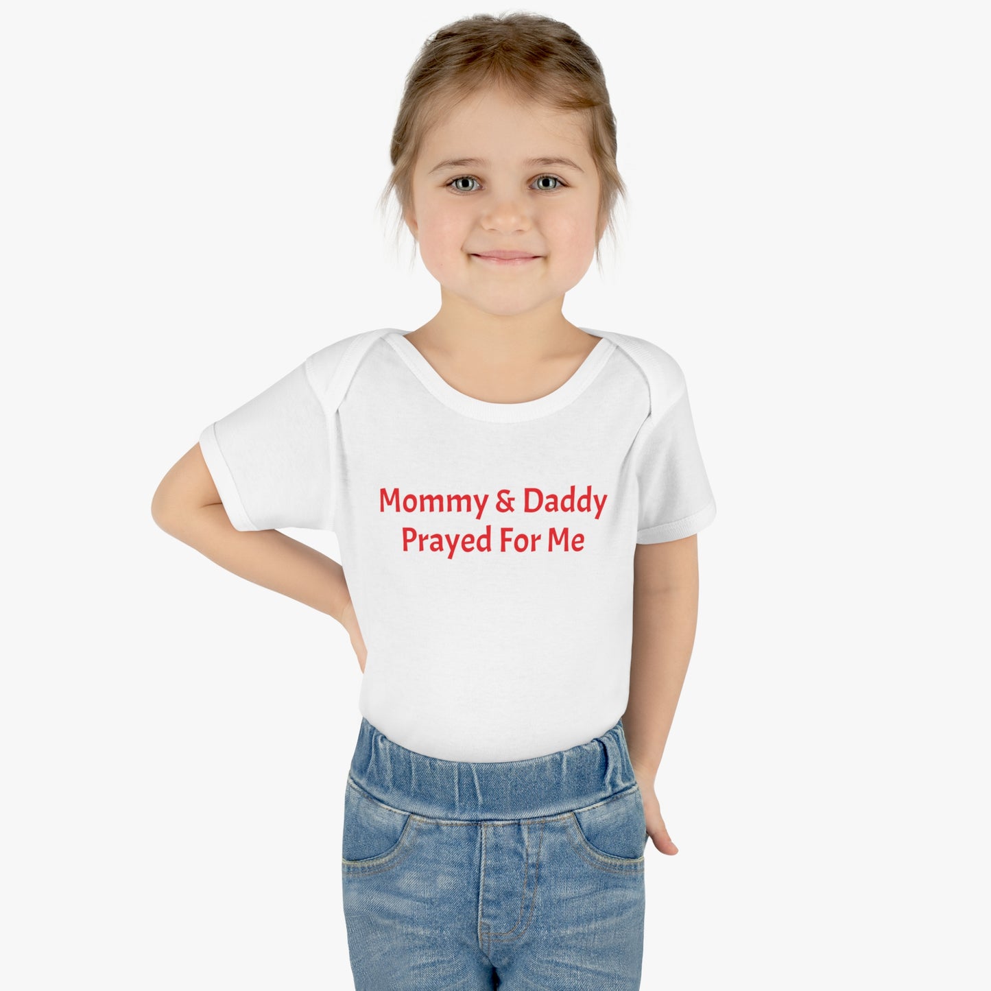 Infant Baby Mommy & Daddy Prayed Bodysuit