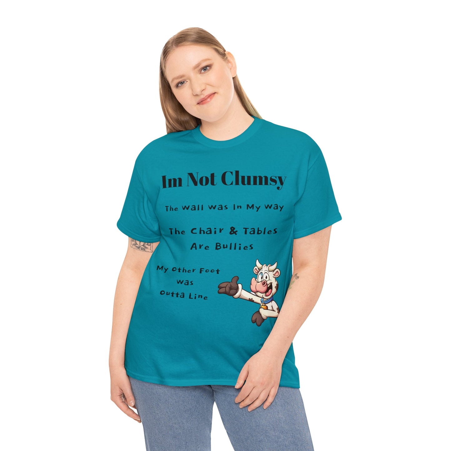 I'm Not Clumsy Cow Tee