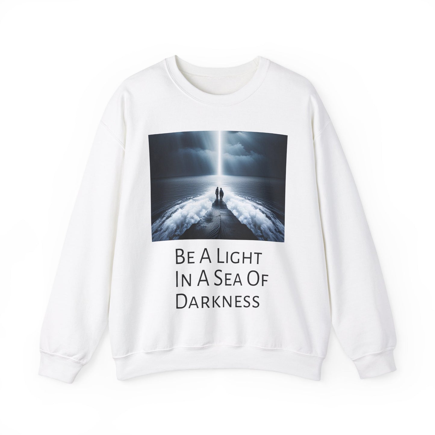 Graphic Be A Light Crewneck Sweatshirt