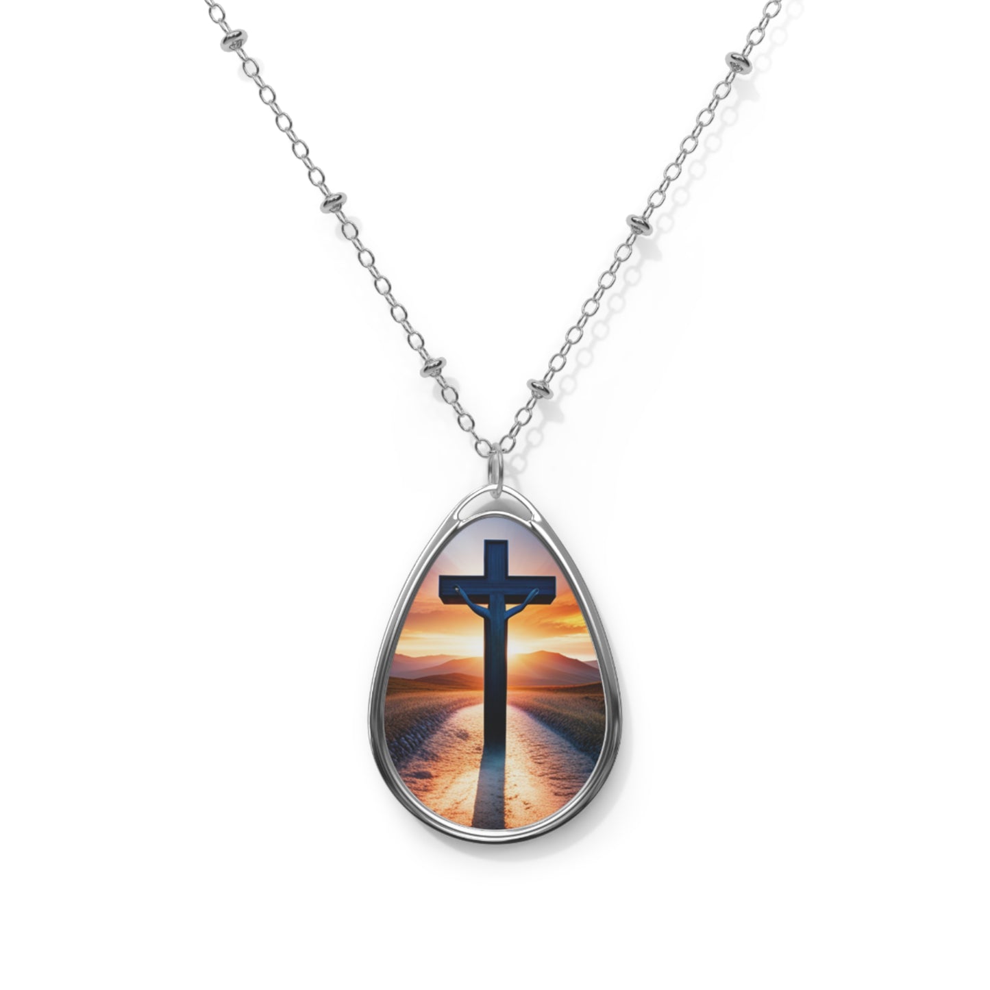 Sunset Cross Necklace