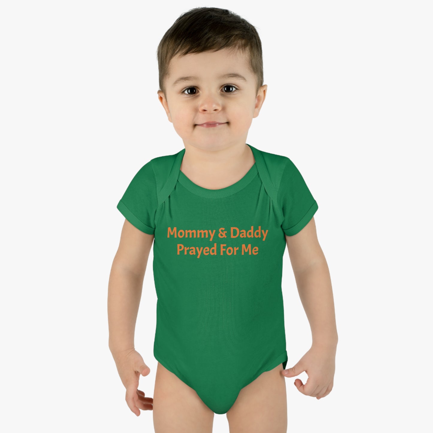 Infant Baby Mommy & Daddy Prayed Bodysuit