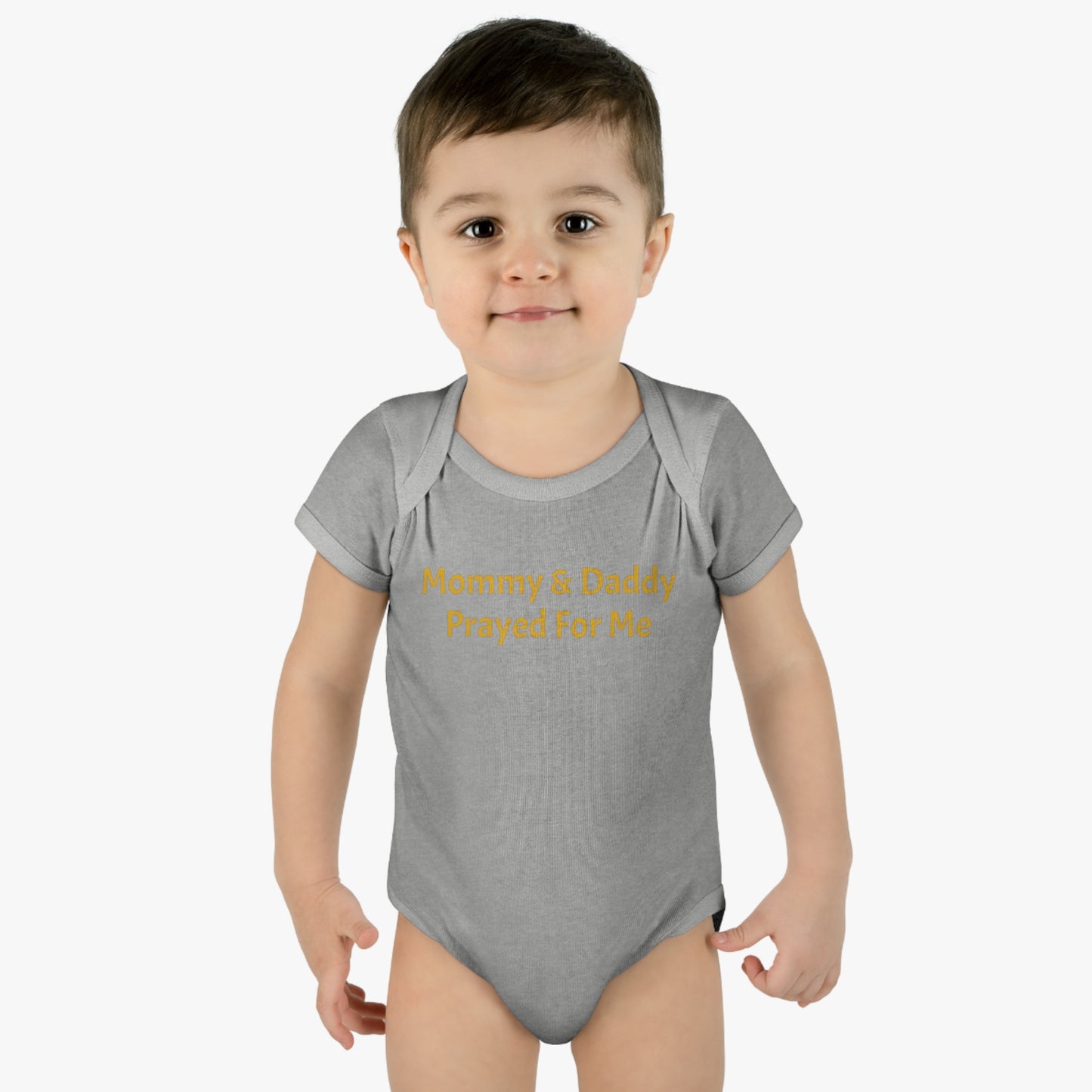 Infant Baby Mommy & Daddy Prayed Bodysuit