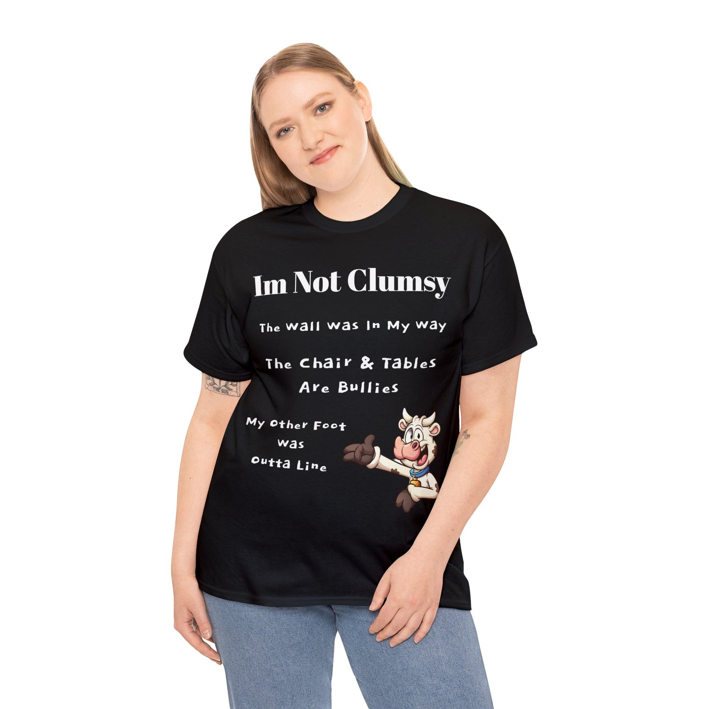 I'm Not Clumsy Cow Tee