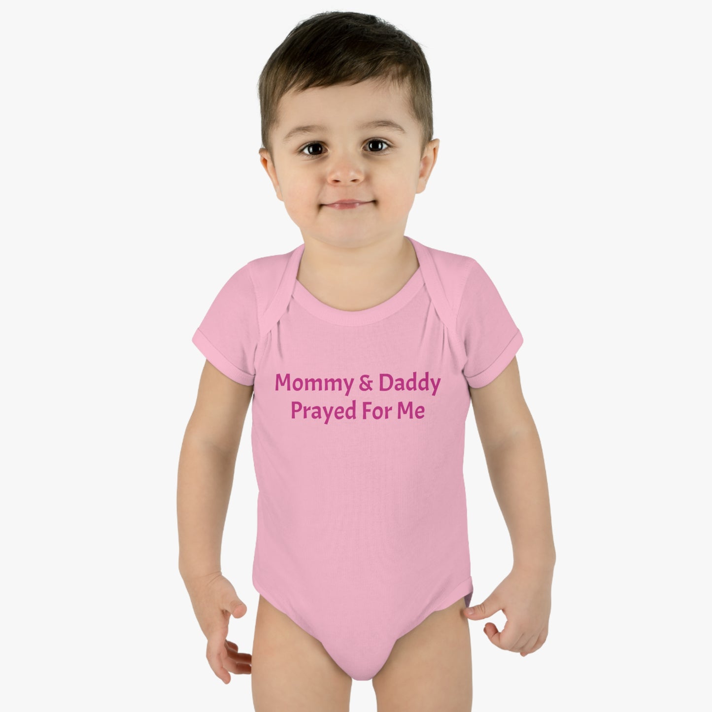 Infant Baby Mommy & Daddy Prayed Bodysuit