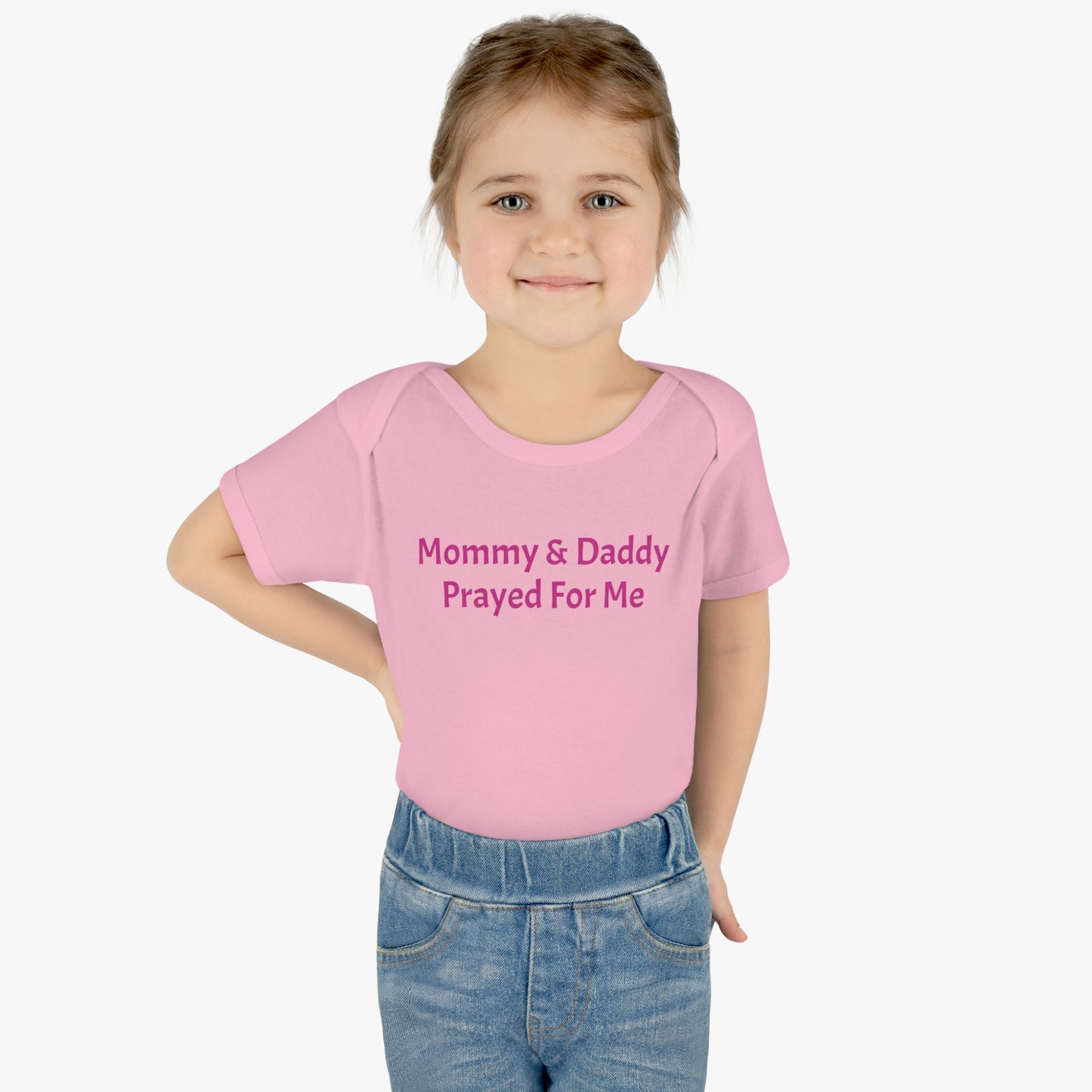 Infant Baby Mommy & Daddy Prayed Bodysuit