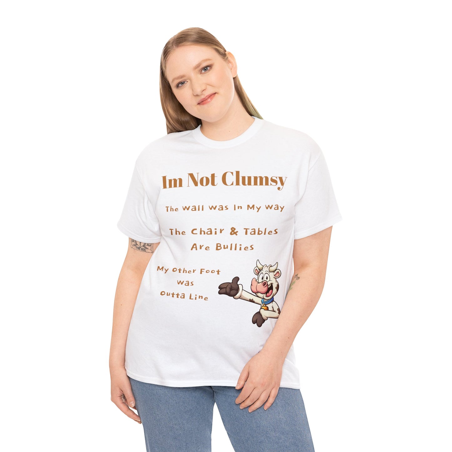 I'm Not Clumsy Cow Tee