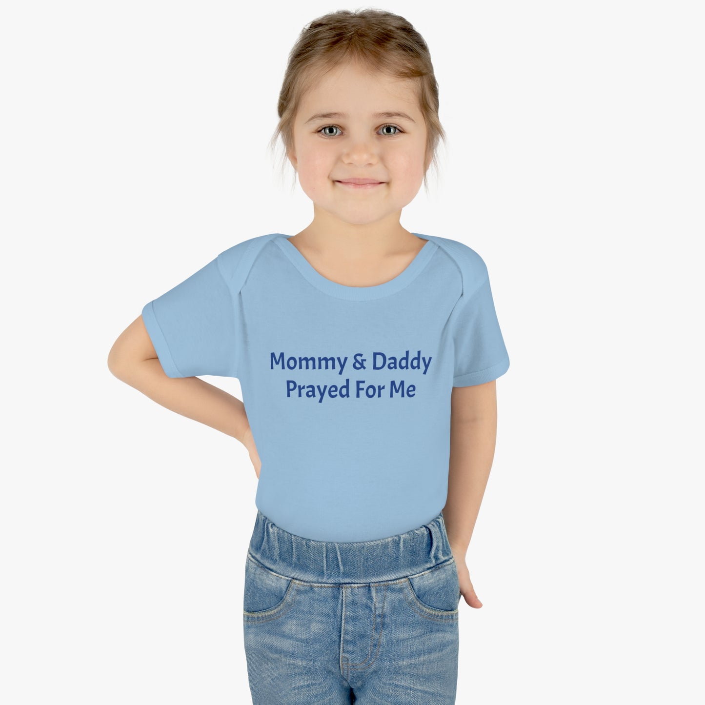 Infant Baby Mommy & Daddy Prayed Bodysuit