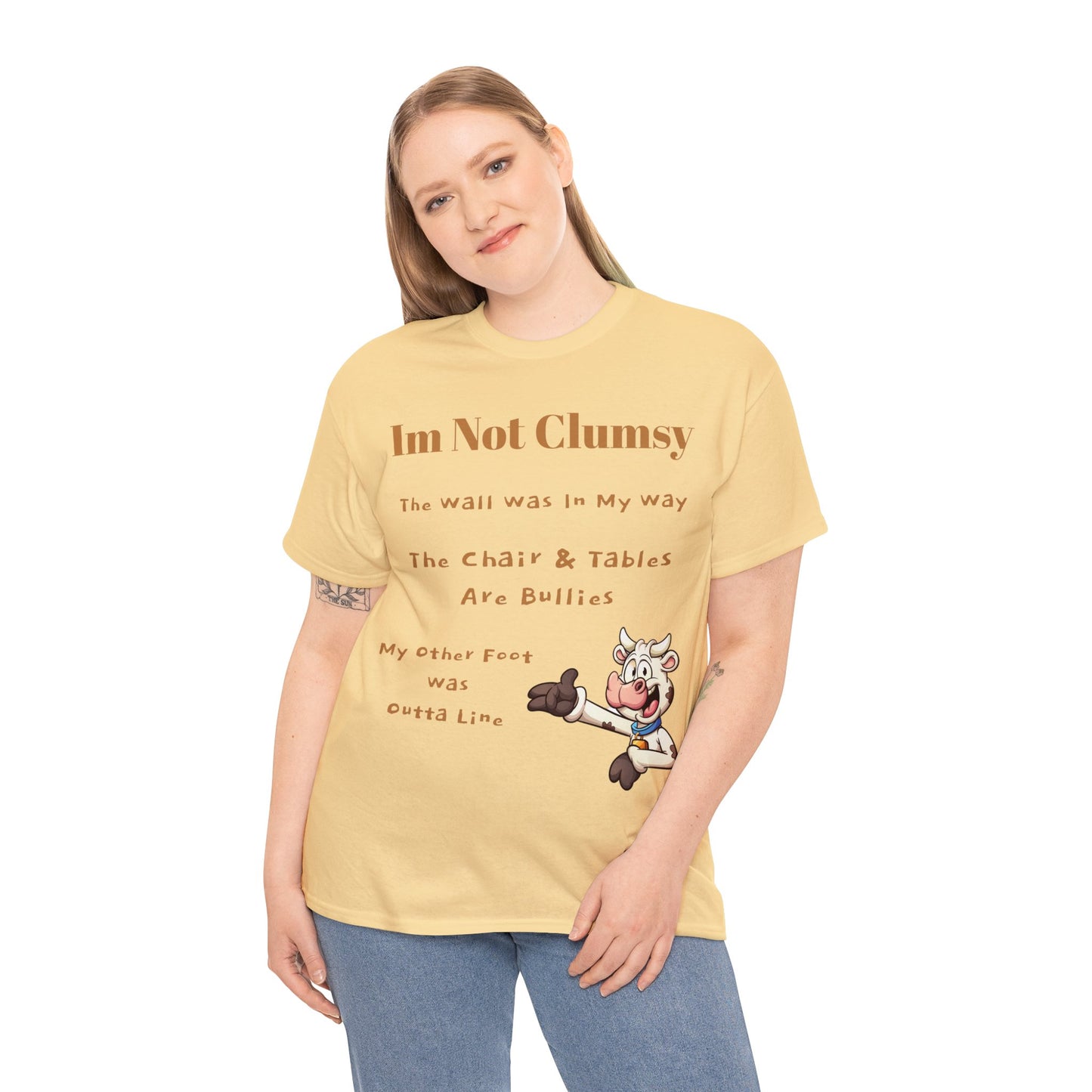 I'm Not Clumsy Cow Tee